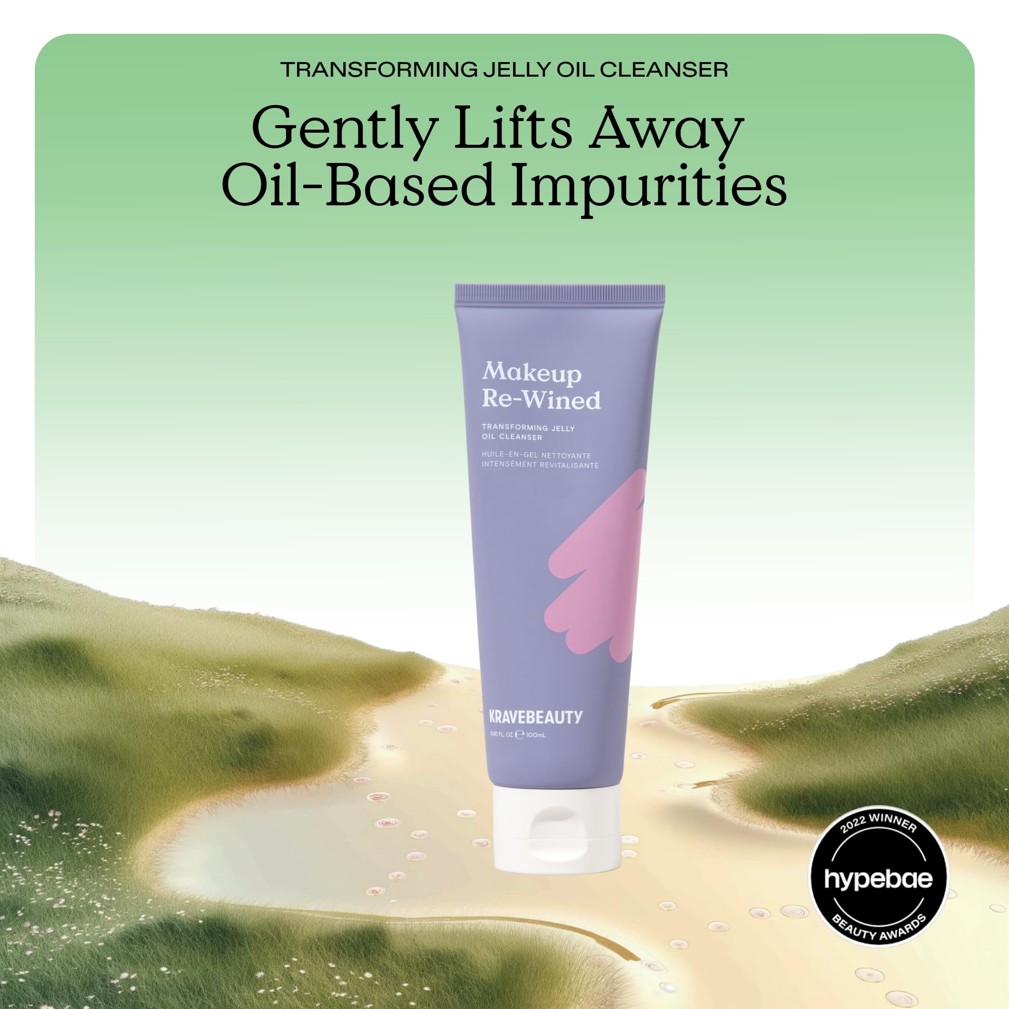 KraveBeauty Matcha Hemp foam texture close-up, creamy lather that soothes