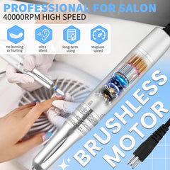 Kredioo nail drill base charging dock keeps workspace organized