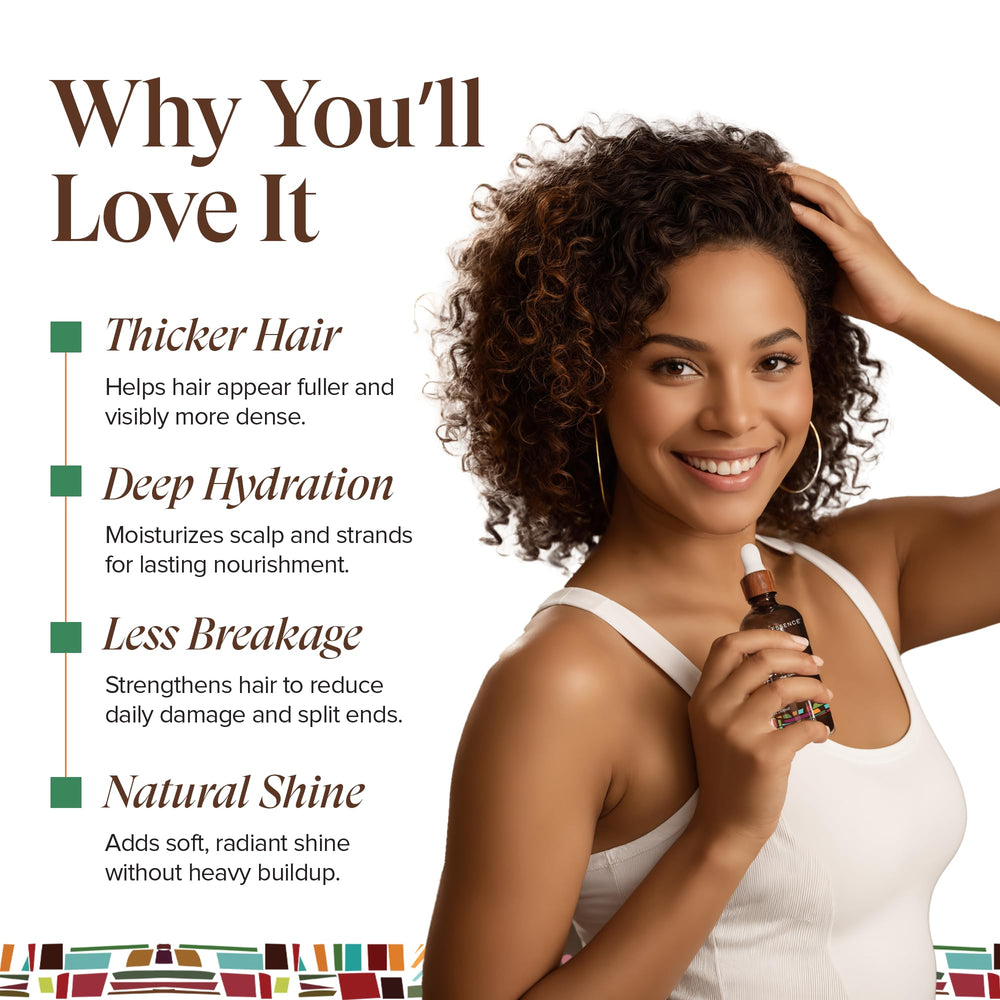 KREYÒL ESSENCE hot oil treatment application shows deep conditioning at home.