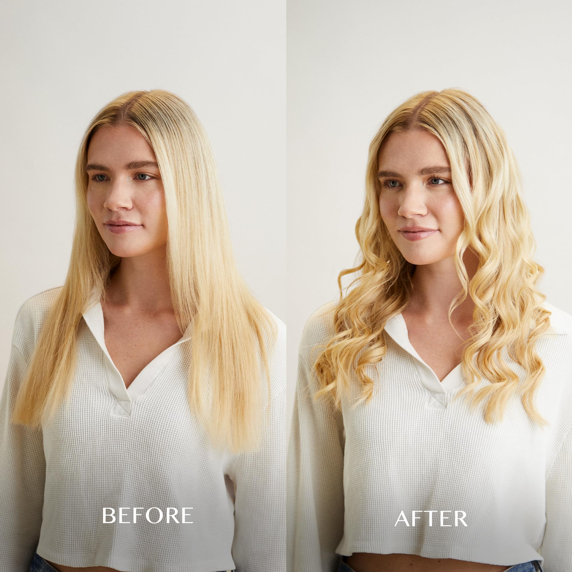 Kristin Ess curling iron digital display showing presets up to 425F for easy styling
