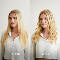 Kristin Ess curling iron digital display showing presets up to 425F for easy styling