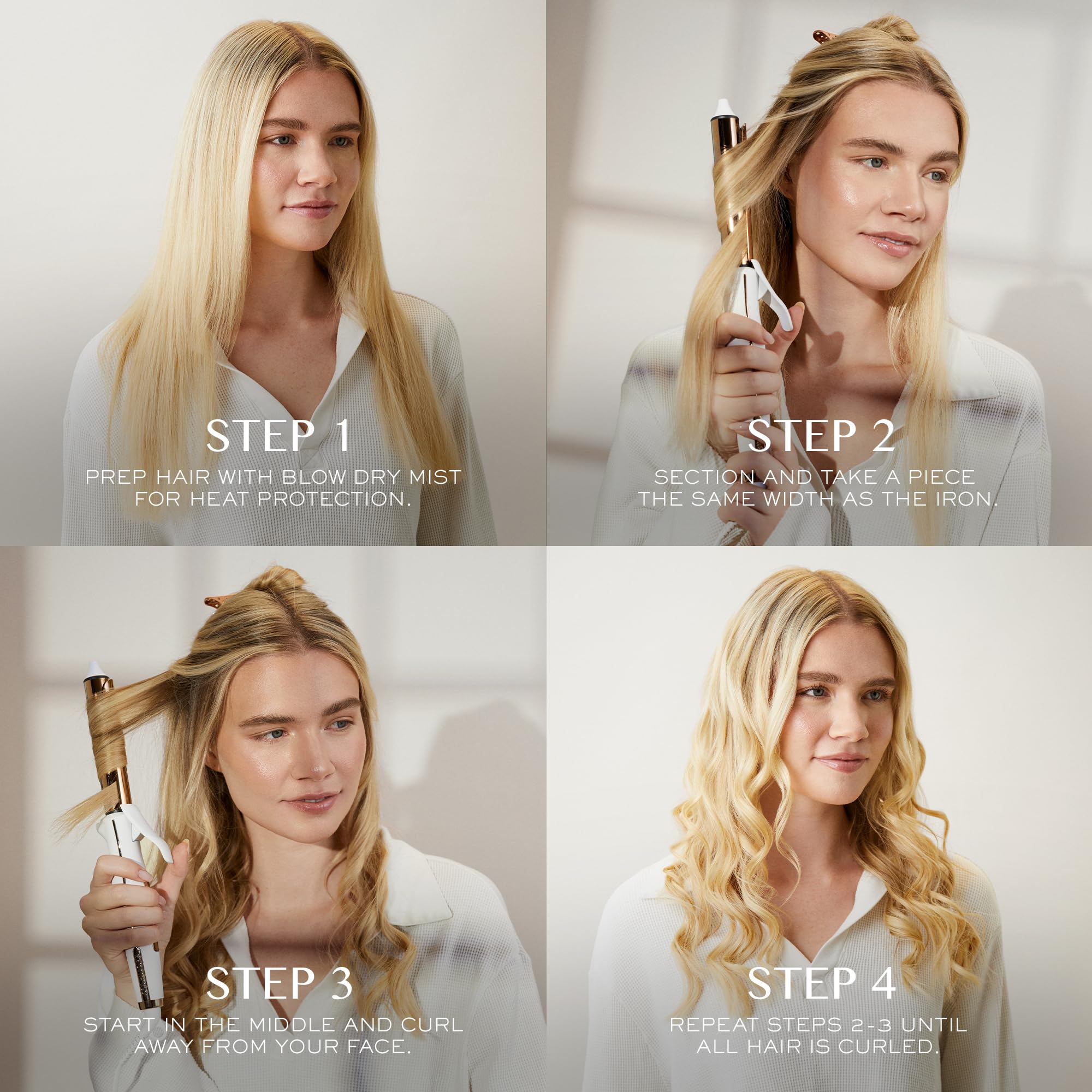 Kristin Ess curling iron heat sensor enabling fast, even temperature for consistent curls