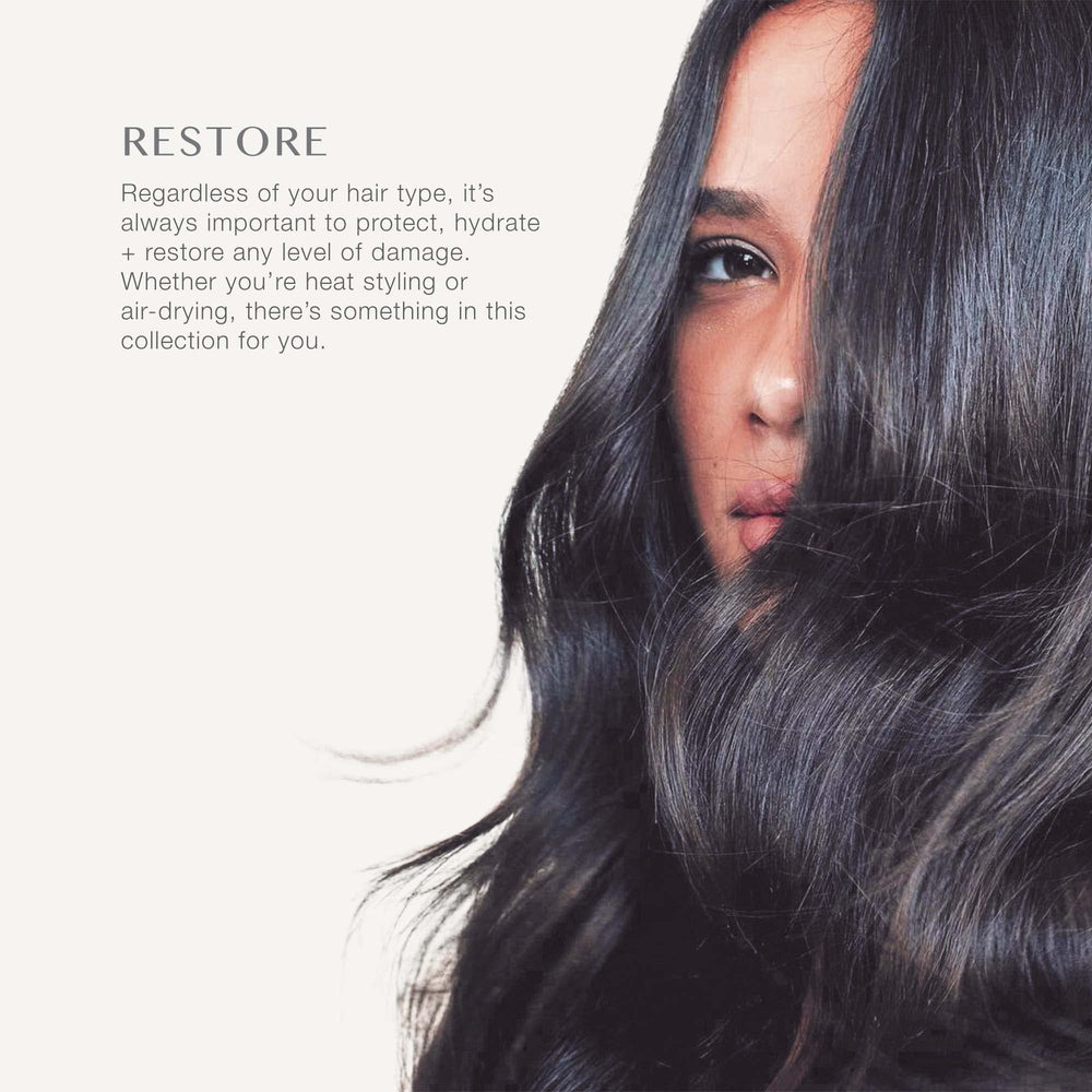 Kristin Ess Hair Style Reviving Dry Conditioner during styling with heat protection in mind
