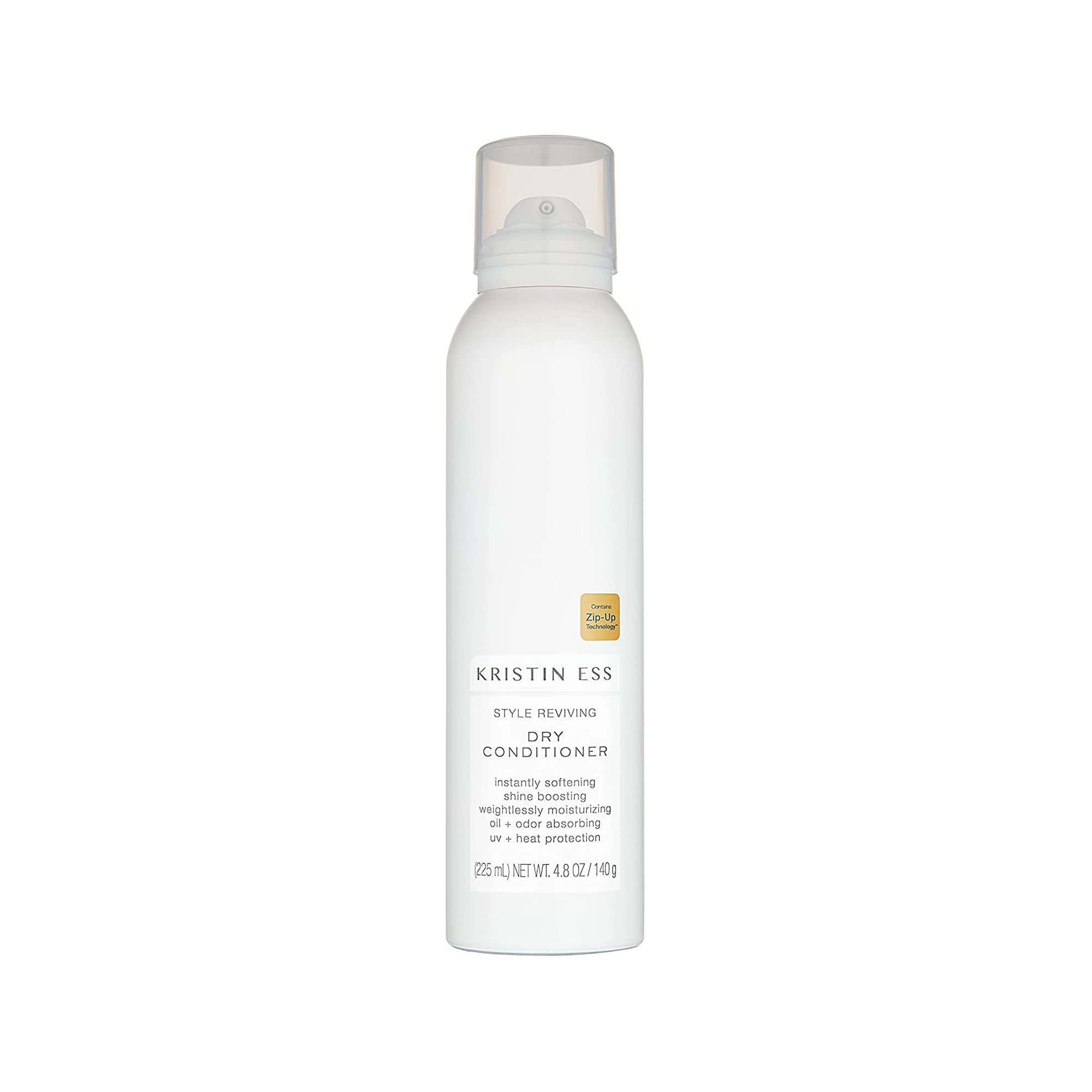Kristin Ess Hair Style Reviving Dry Conditioner bottle showing moisture and shine for detangling before styling