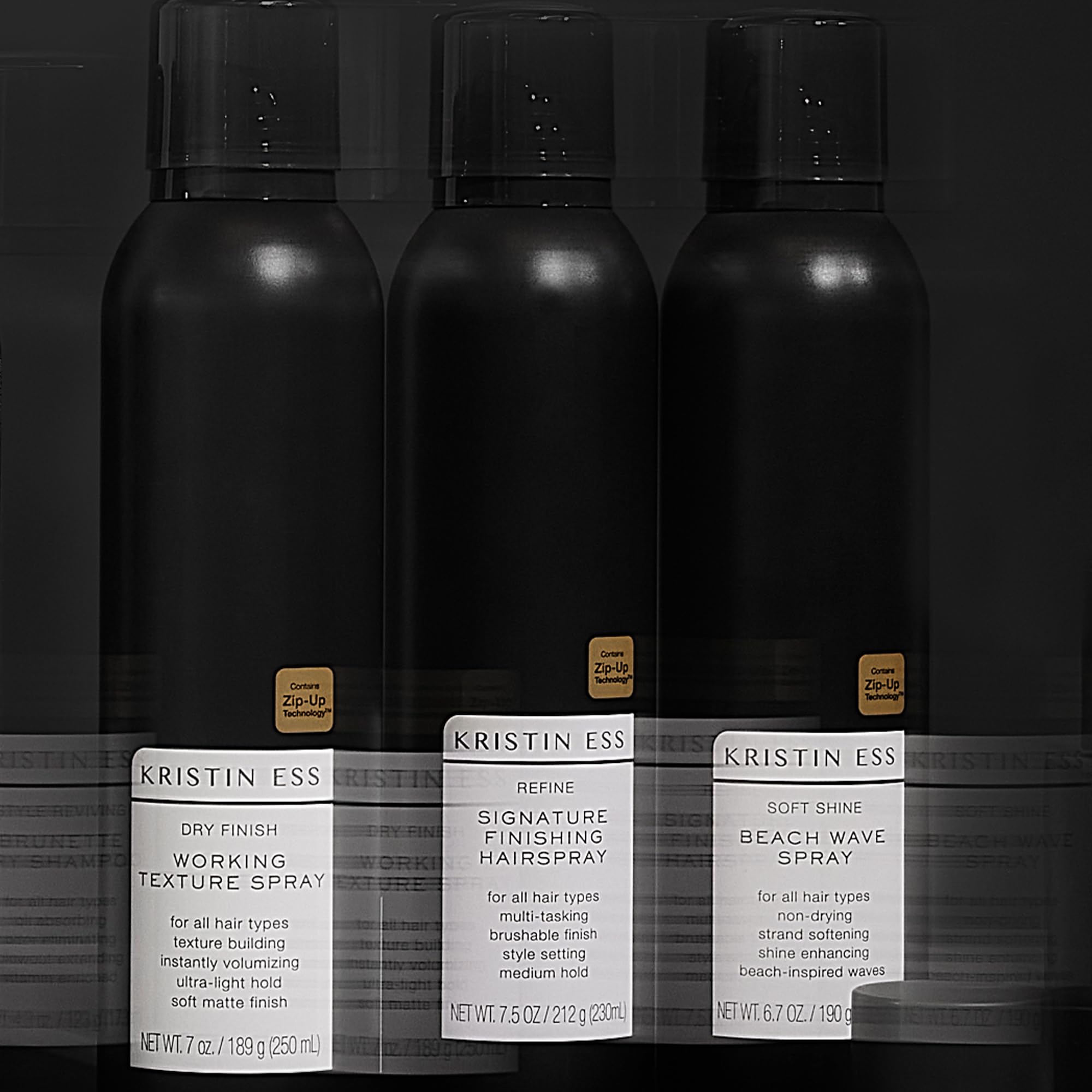 Kristin Ess Hair Refine Signature Finishing Hairspray is vegan and color-safe for everyday styling