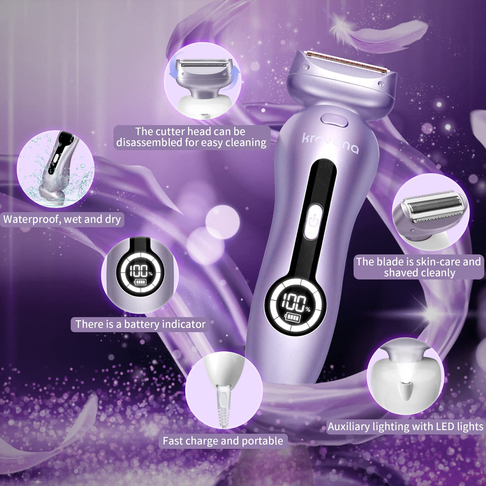 Krovena electric shaver battery life supports multiple shaves per charge.