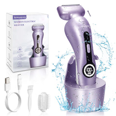 Krovena electric shaver detachable head close-up showing easy cleaning.