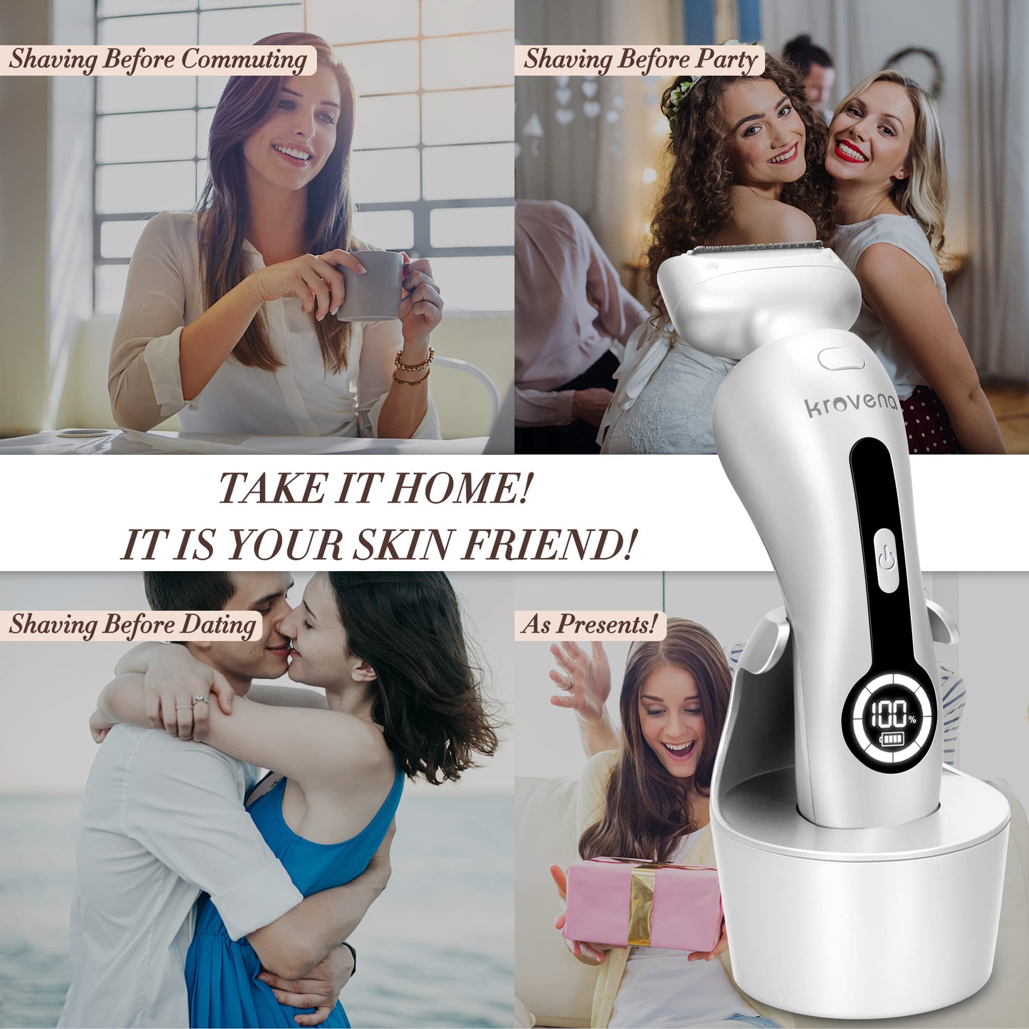 Krovena trimming-guide-35mm helps shape bikini lines and body contours.