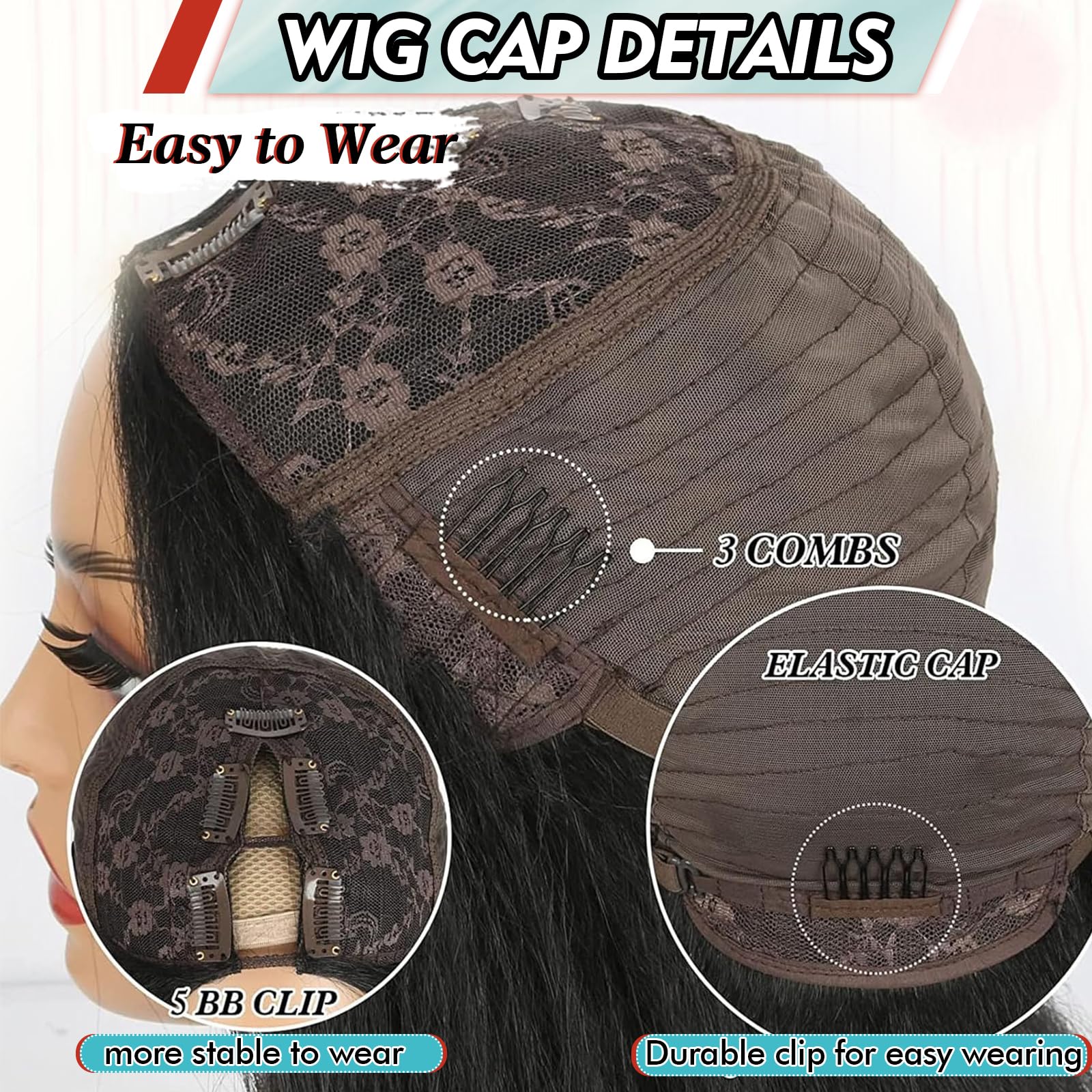 KRSI V Part Wig worn in real-life settings like daily life and events