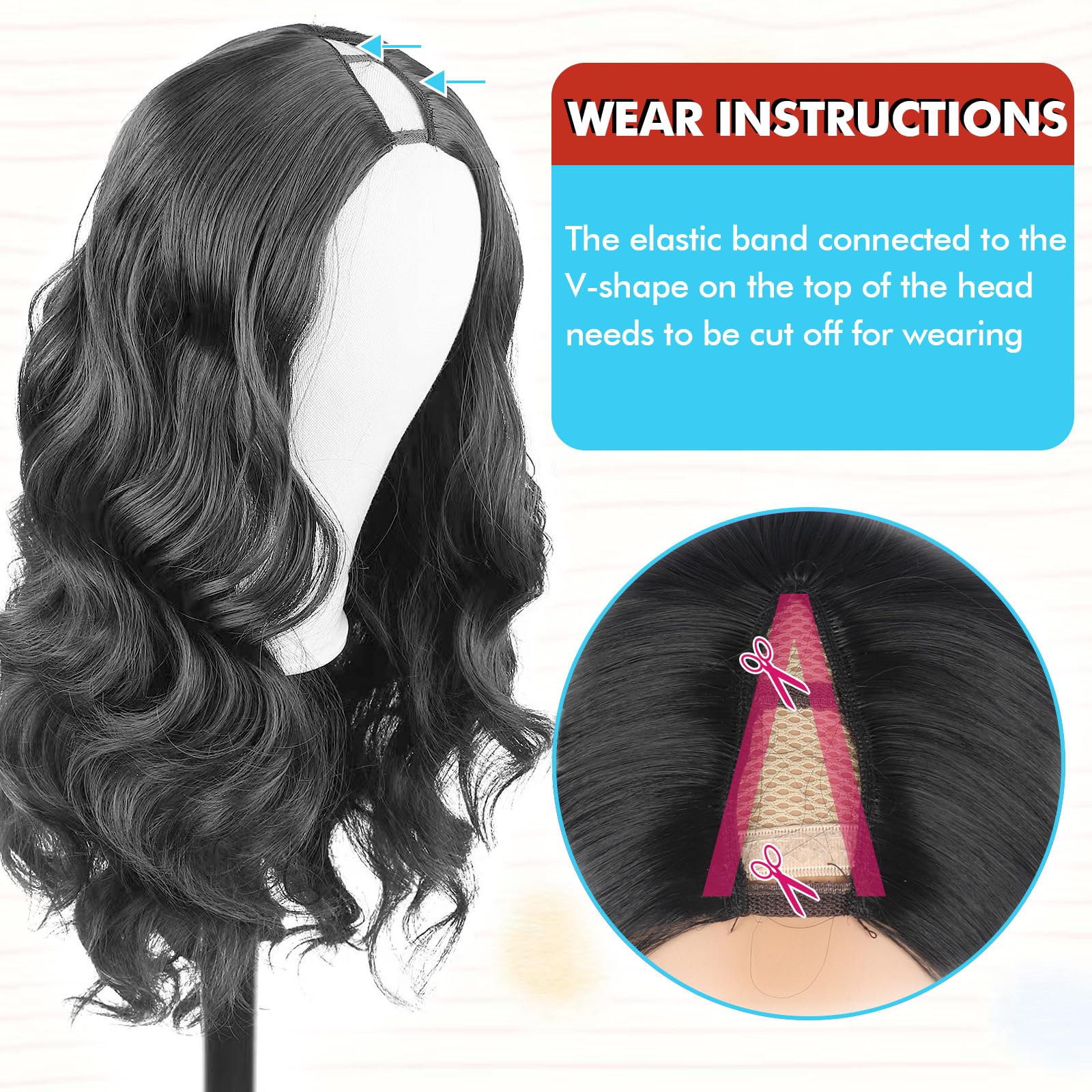 KRSI Wig cap features adjustable straps and multiple clips for a custom fit