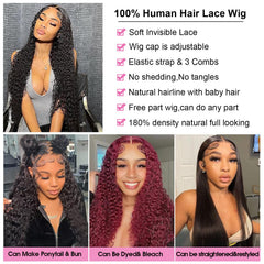 Ksflaae Water Wave wig with baby hair detail highlighting natural hairline transition