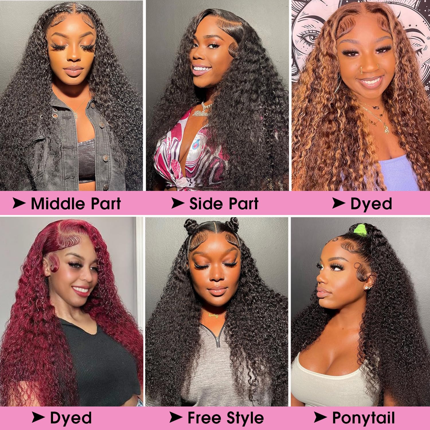 Ksflaae Water Wave wig natural-color styling suitable for everyday wear and color experiments