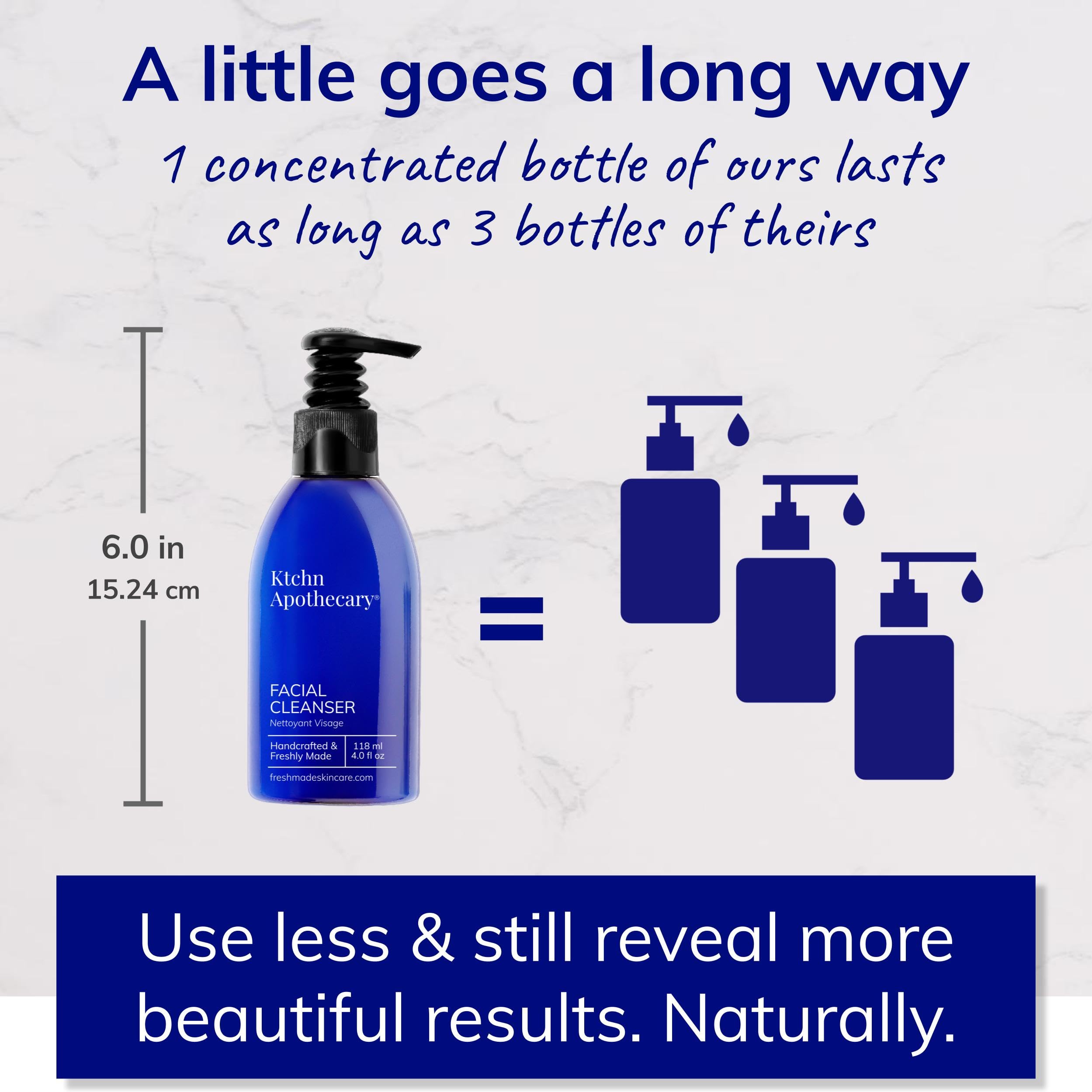 Ktchn Apothecary natural hydrating foaming facial cleanser water splash conveys refreshing, non-drying cleanse