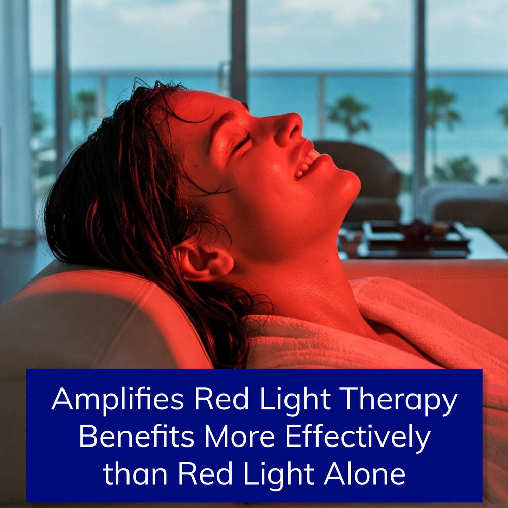 Ktchn Apothecary serum glows after red light therapy with a calm finish.