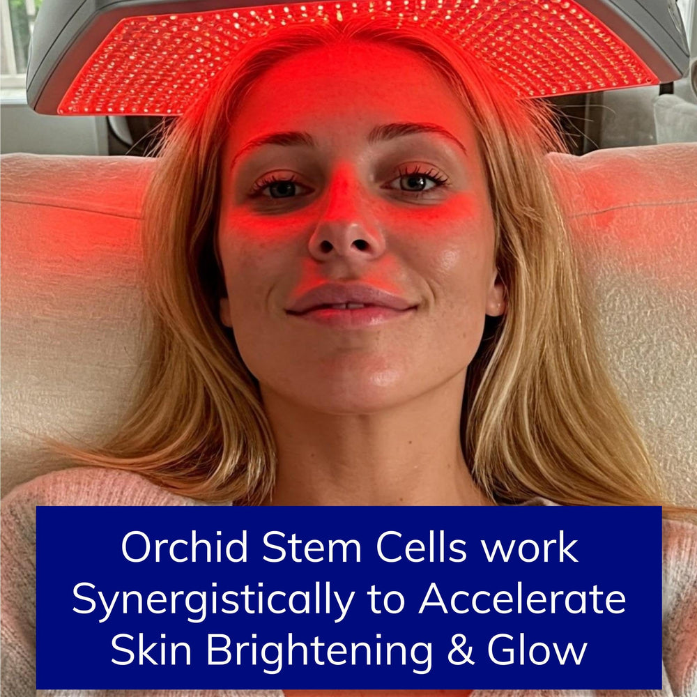 Ktchn Apothecary orchid stem cells highlight renewed radiance after treatment.