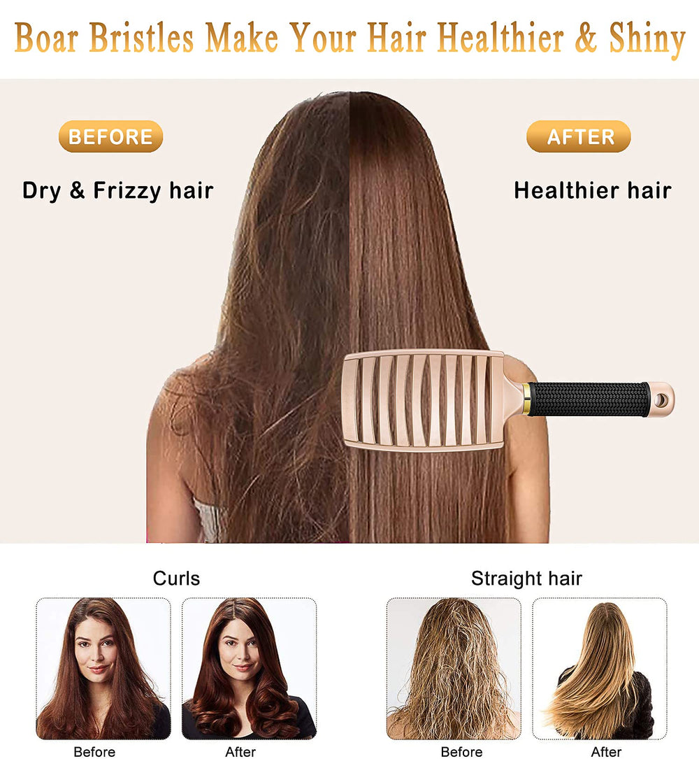 KTKUDY detangling brush vented design showing airflow for faster drying