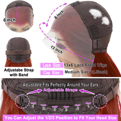 KTOOYKE Pre-plucked baby hair lace-front wig for realistic hairline