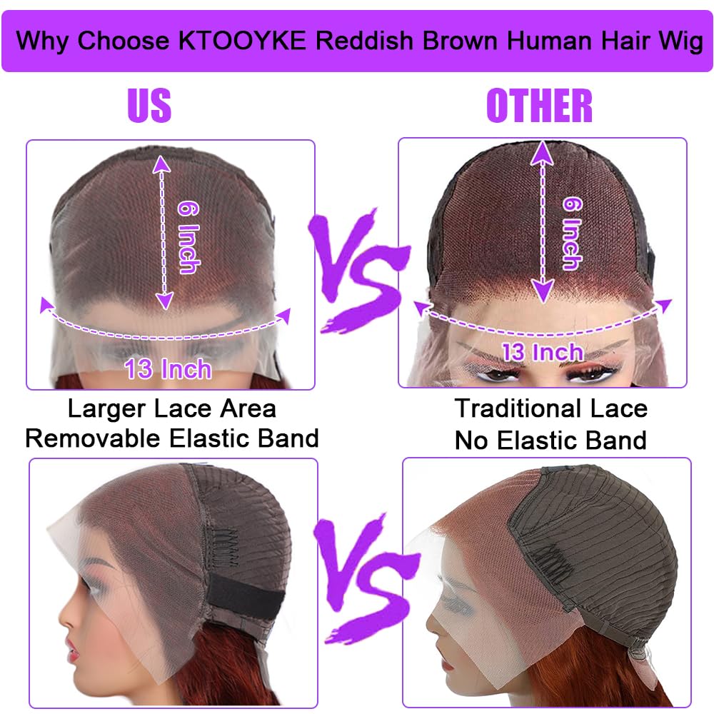 KTOOYKE Transparent Swiss lace 13x6 wig for seamless scalp match