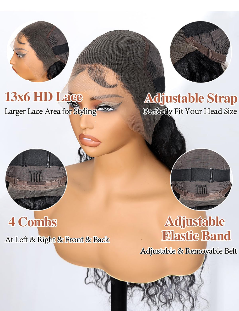 Kucmir pre-plucked baby-hair wig delivers seamless, realistic hairline.