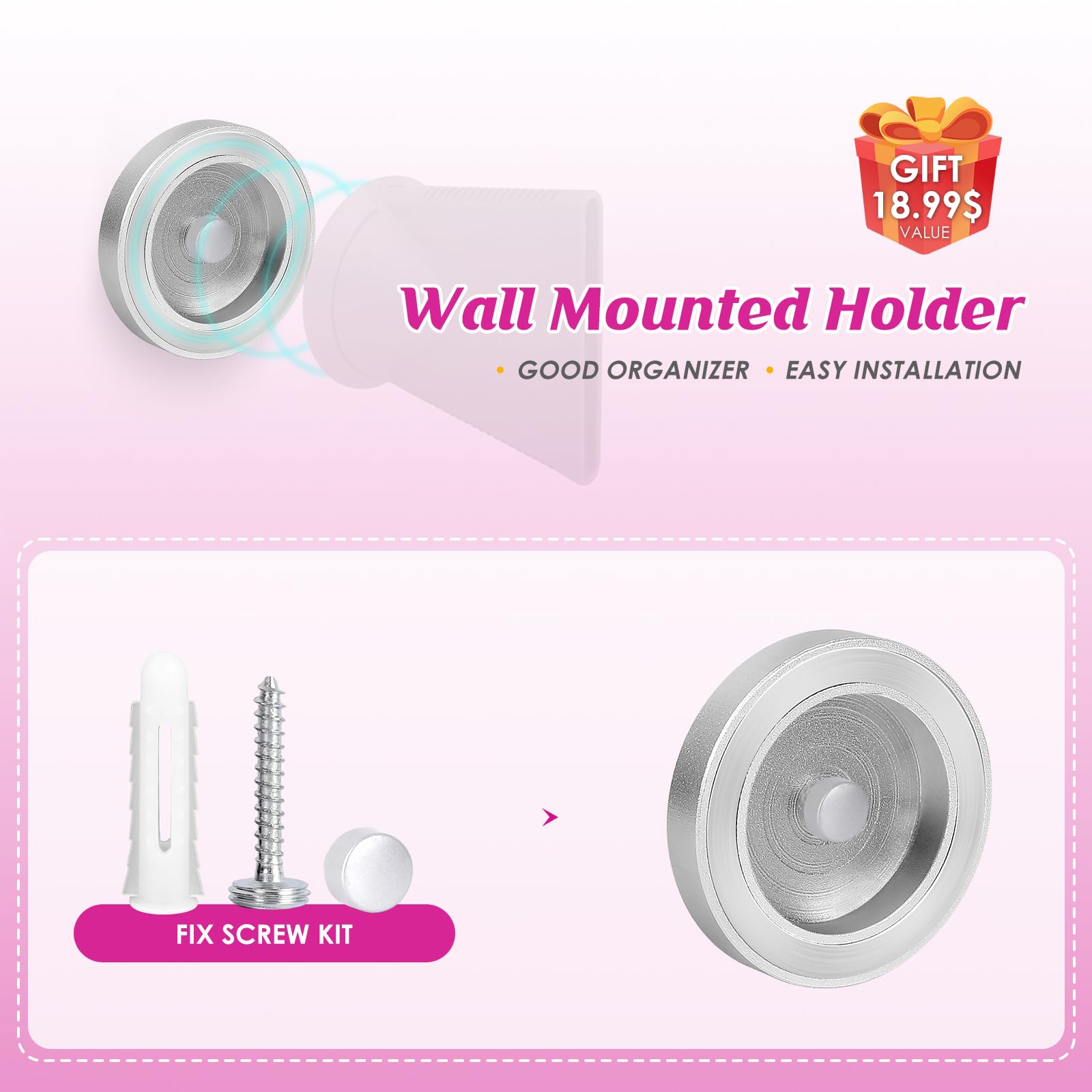 Kuflant easy-attachment system supports quick setup and effortless switching.