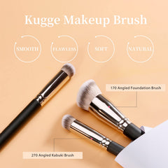 Kugge foundation brush dense bristles deliver smooth, streak-free coverage.