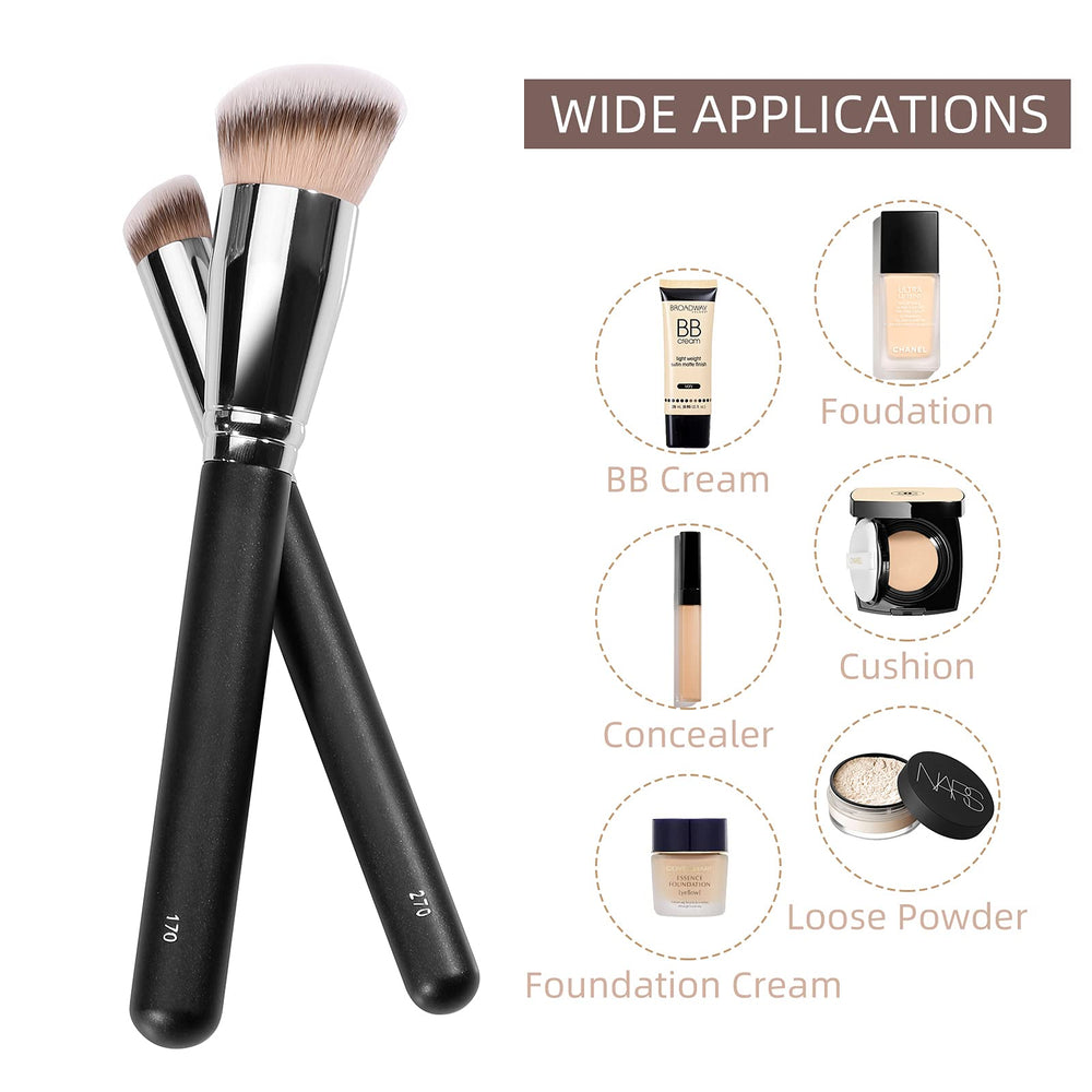 Kugge makeup brushes in use on face for natural daily routine.