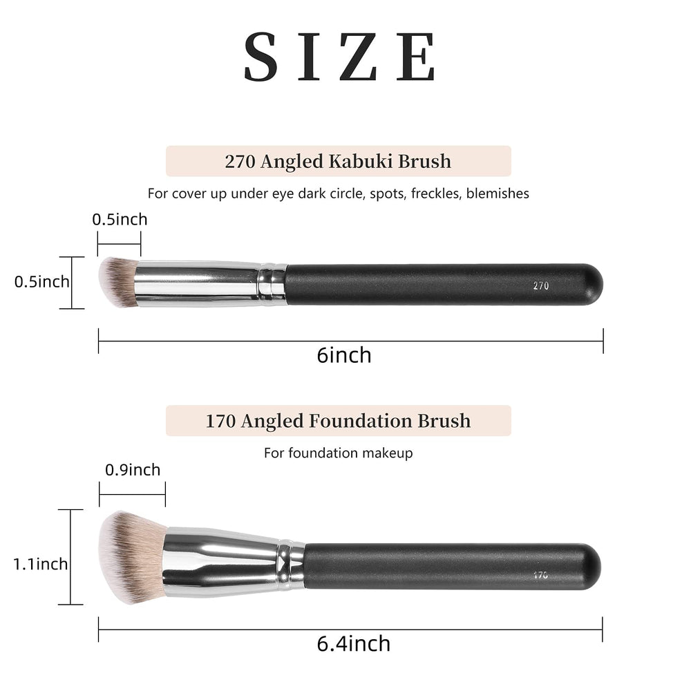 Kugge setting powder brush angle helps lock in finish.