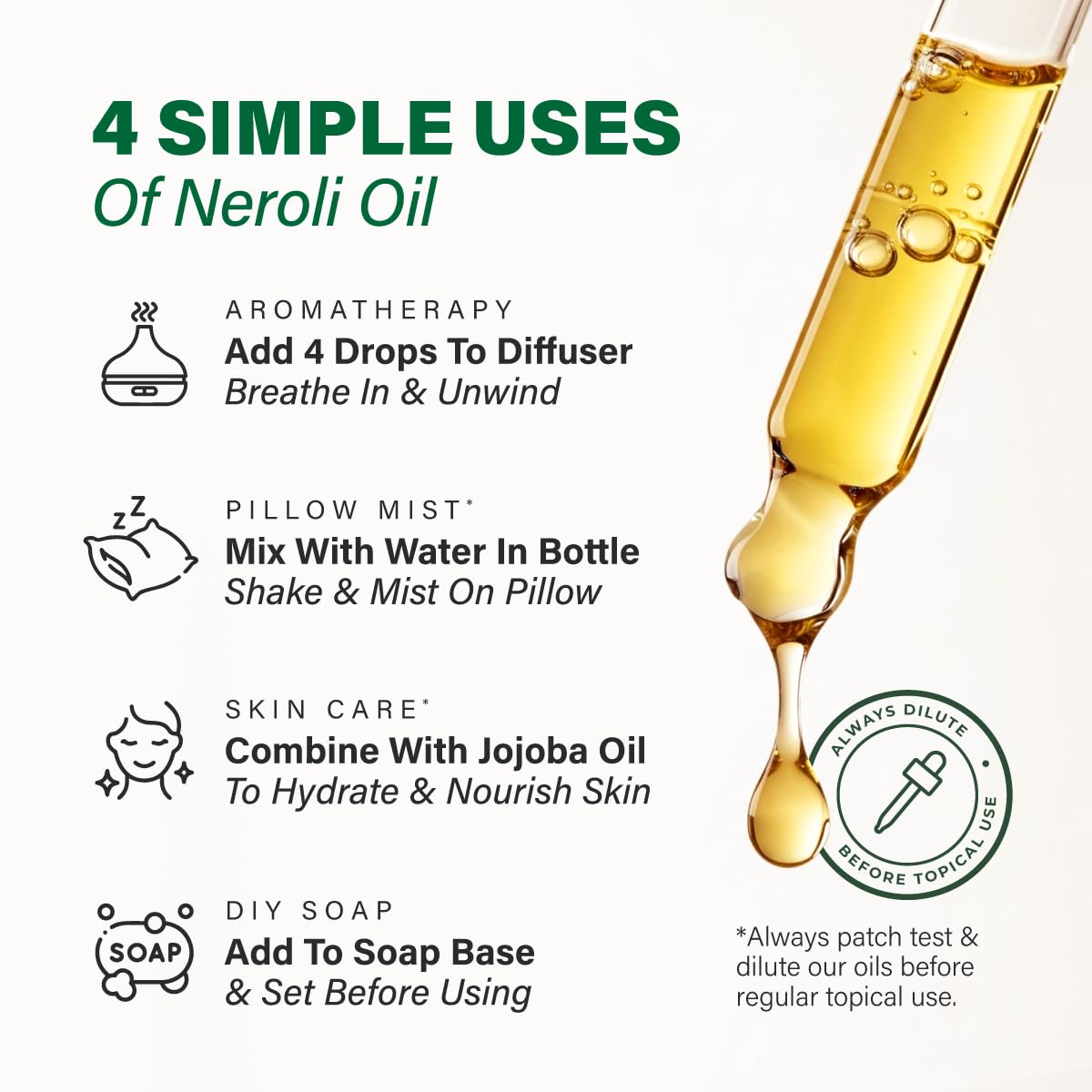 KUKKA neroli added to shampoo bottle during hair massage, fresh fragrance benefit