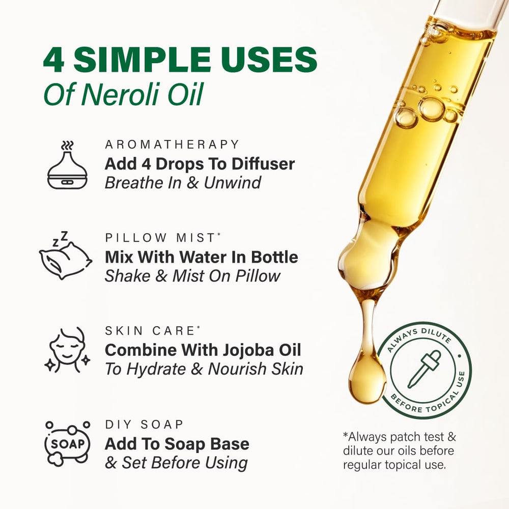 KUKKA neroli added to shampoo bottle during hair massage, fresh fragrance benefit