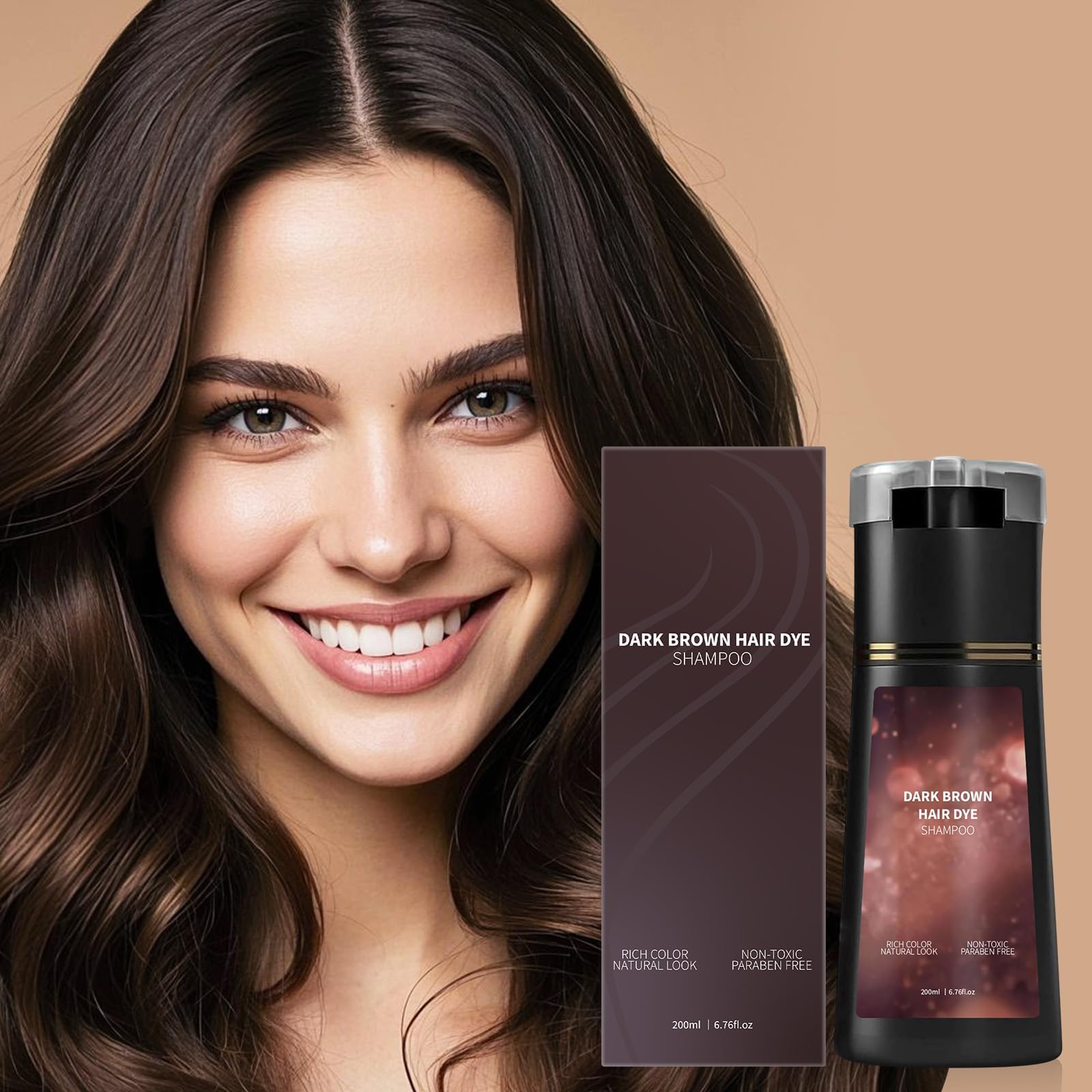 KUKSY Hair Color Dye Shampoo suits all hair types and genders.