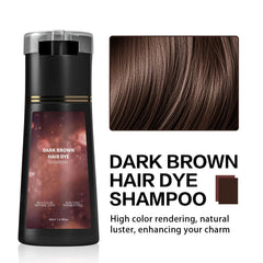 KUKSY Hair Color Dye Shampoo at-home use with gloves for easy application.