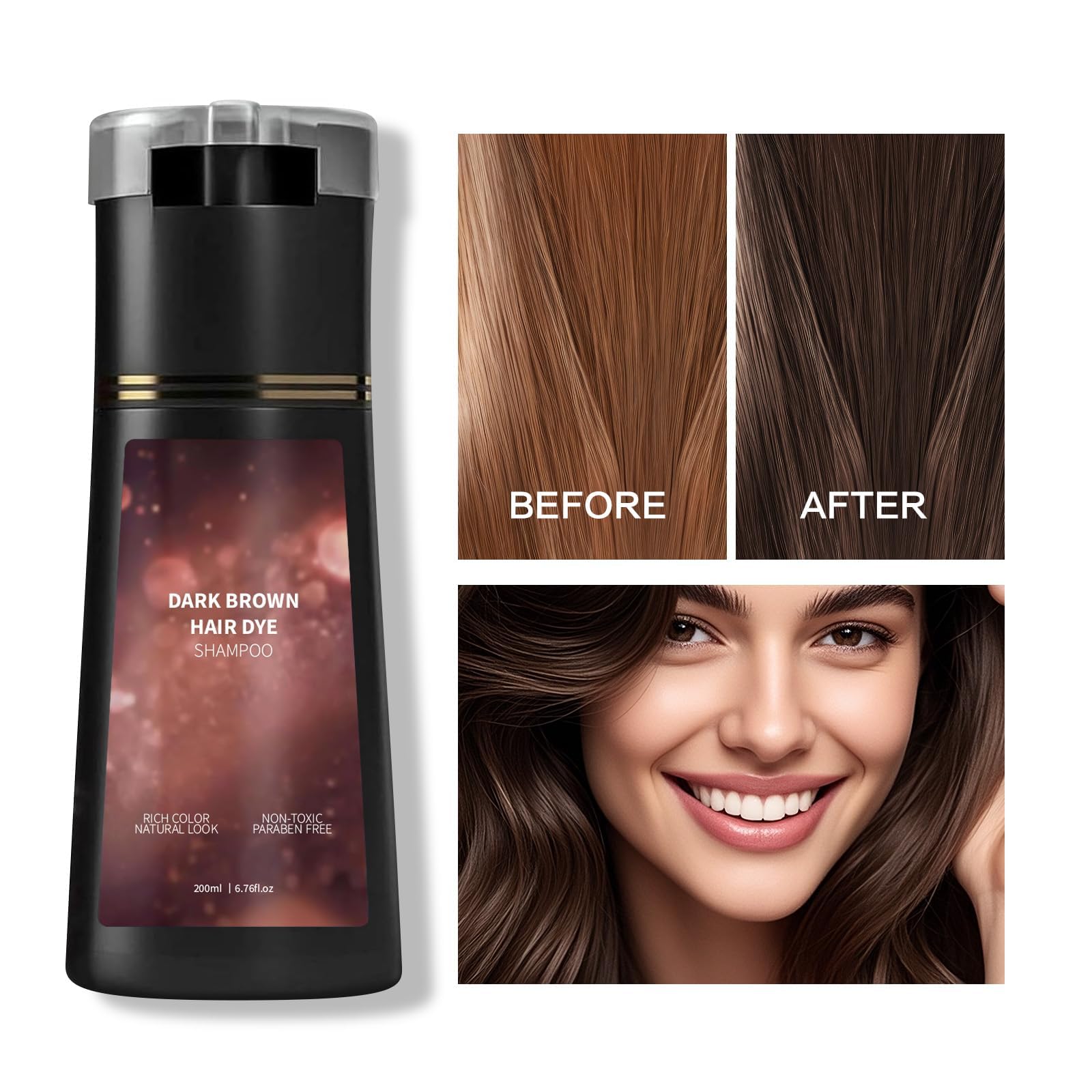 KUKSY Hair Color Dye Shampoo travel-pack on the go for color upkeep.