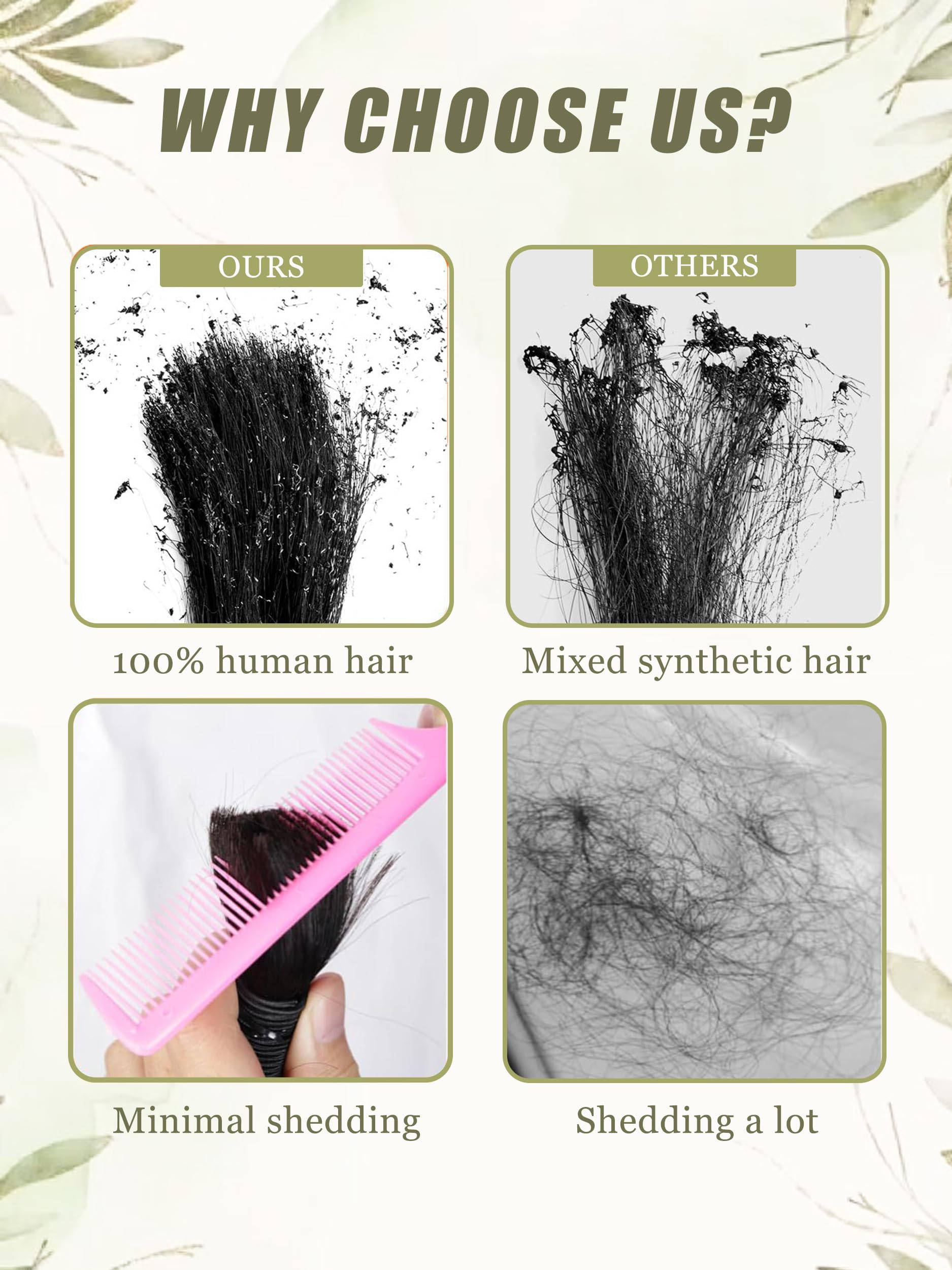 KULYMUWIG bulk braiding hair ultra-soft glossy texture for comfortable wear.