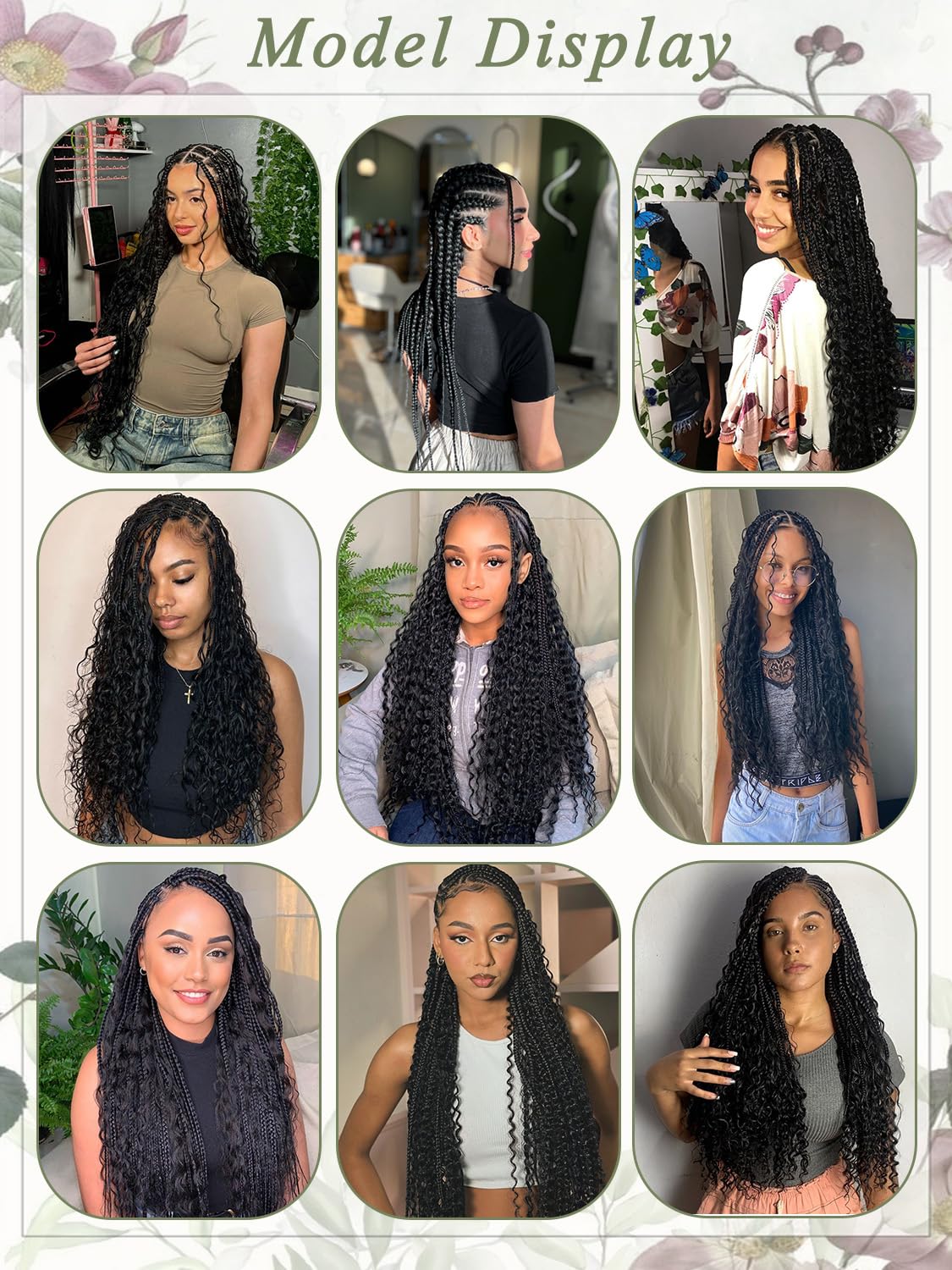 KULYMUWIG four bundles pack option enables fuller boho braids.