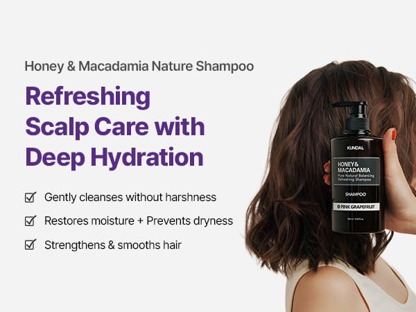 KUNDAL ingredient banner showing 44 natural extracts for revitalizing hair care