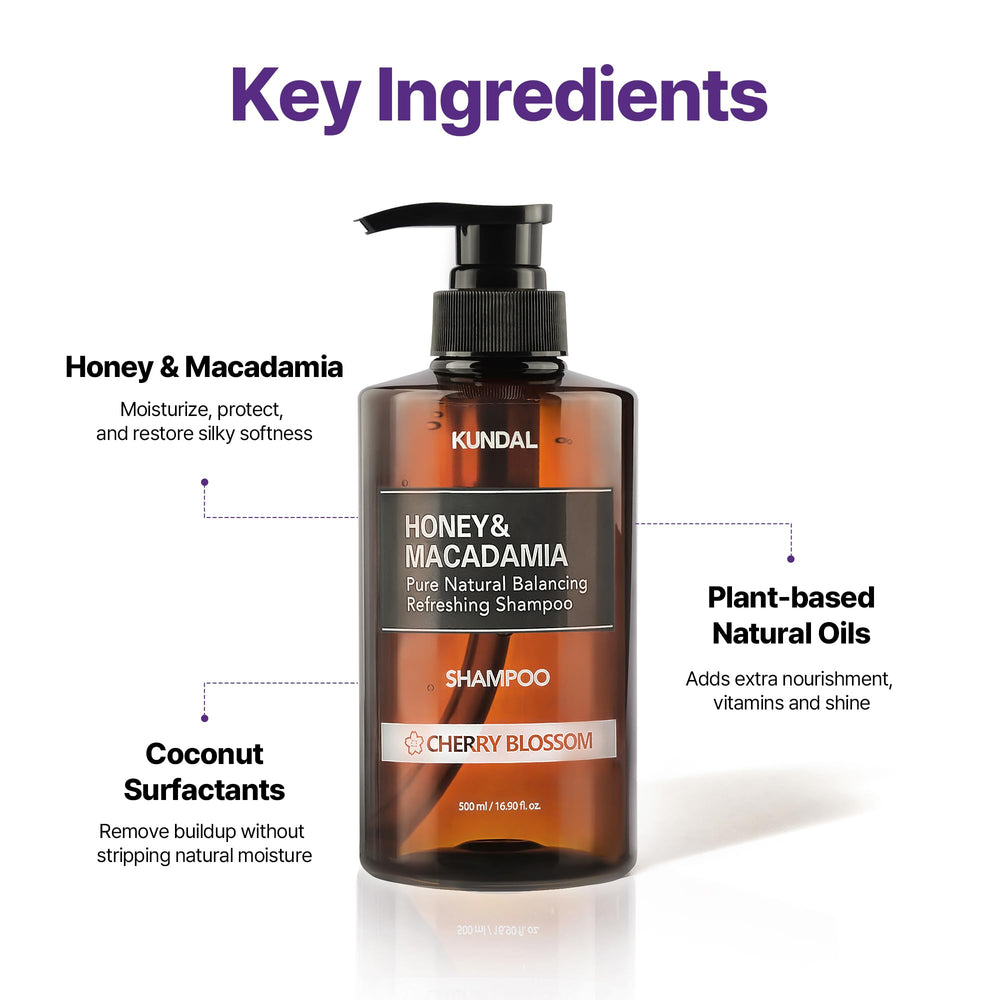 KUNDAL shampoo pour-action for easy dispensing and mess-free use