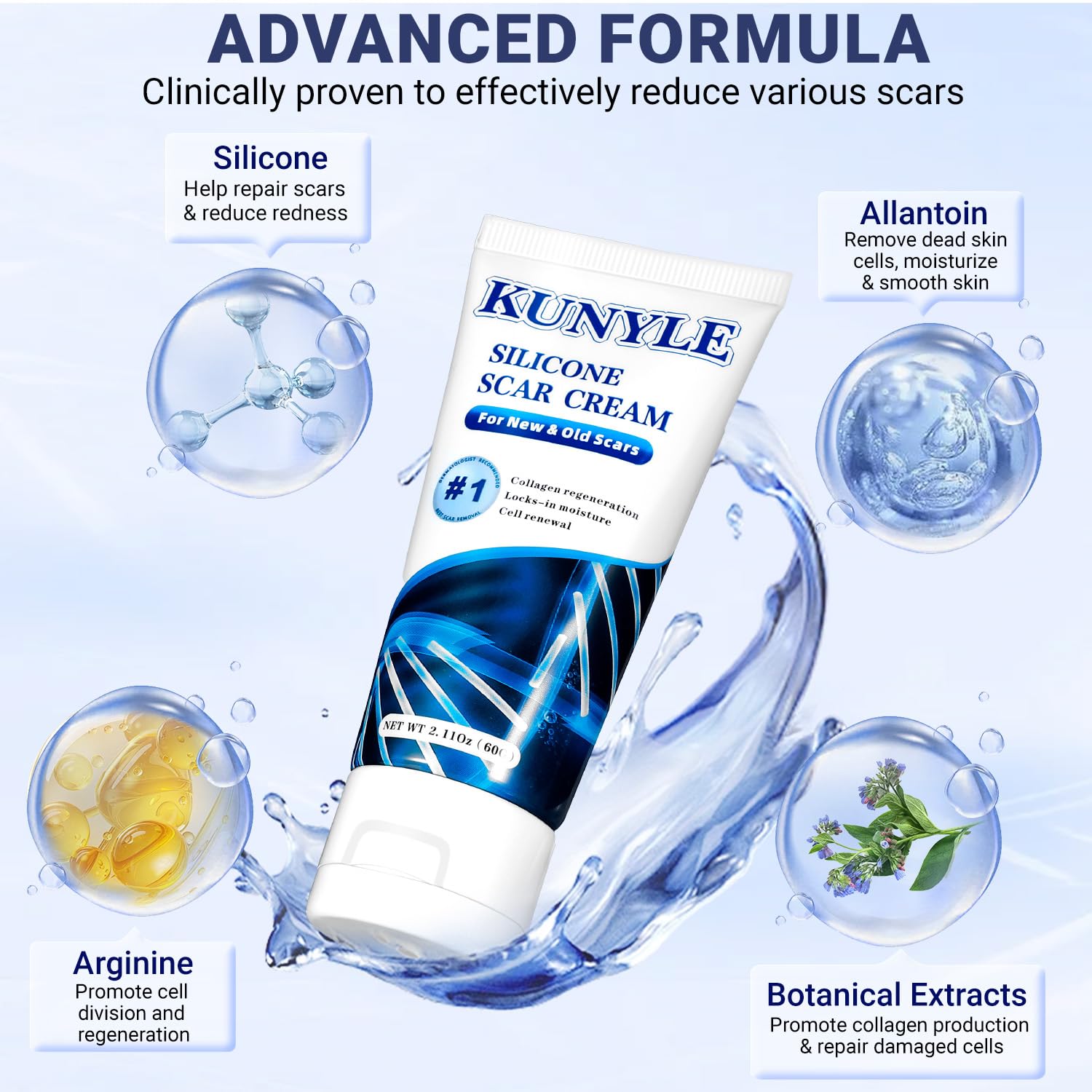 Cream fully absorbed leaving non-greasy feel on skin