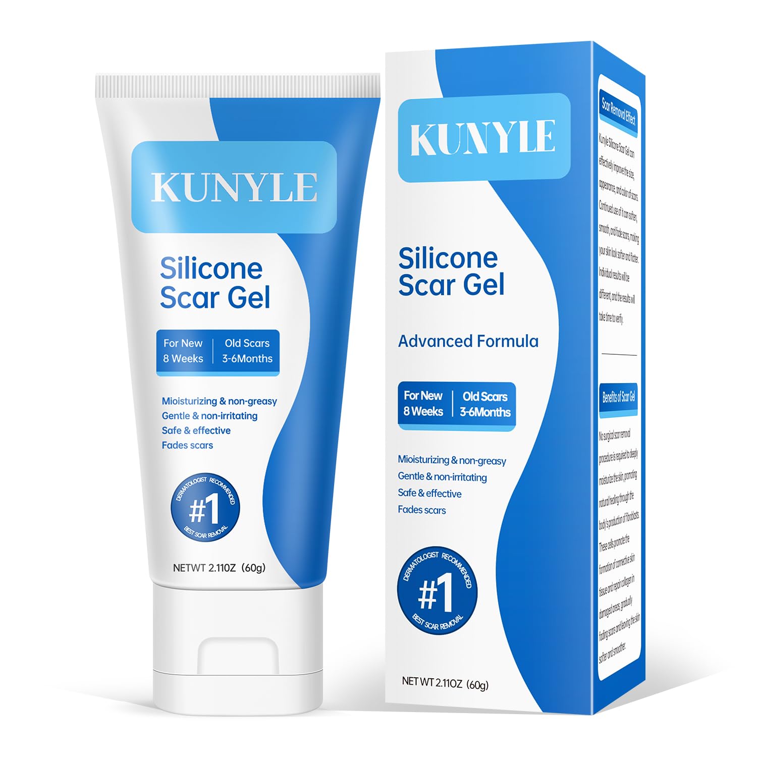 Gift-ready Kunyle scar gel packaging suitable as a thoughtful gift