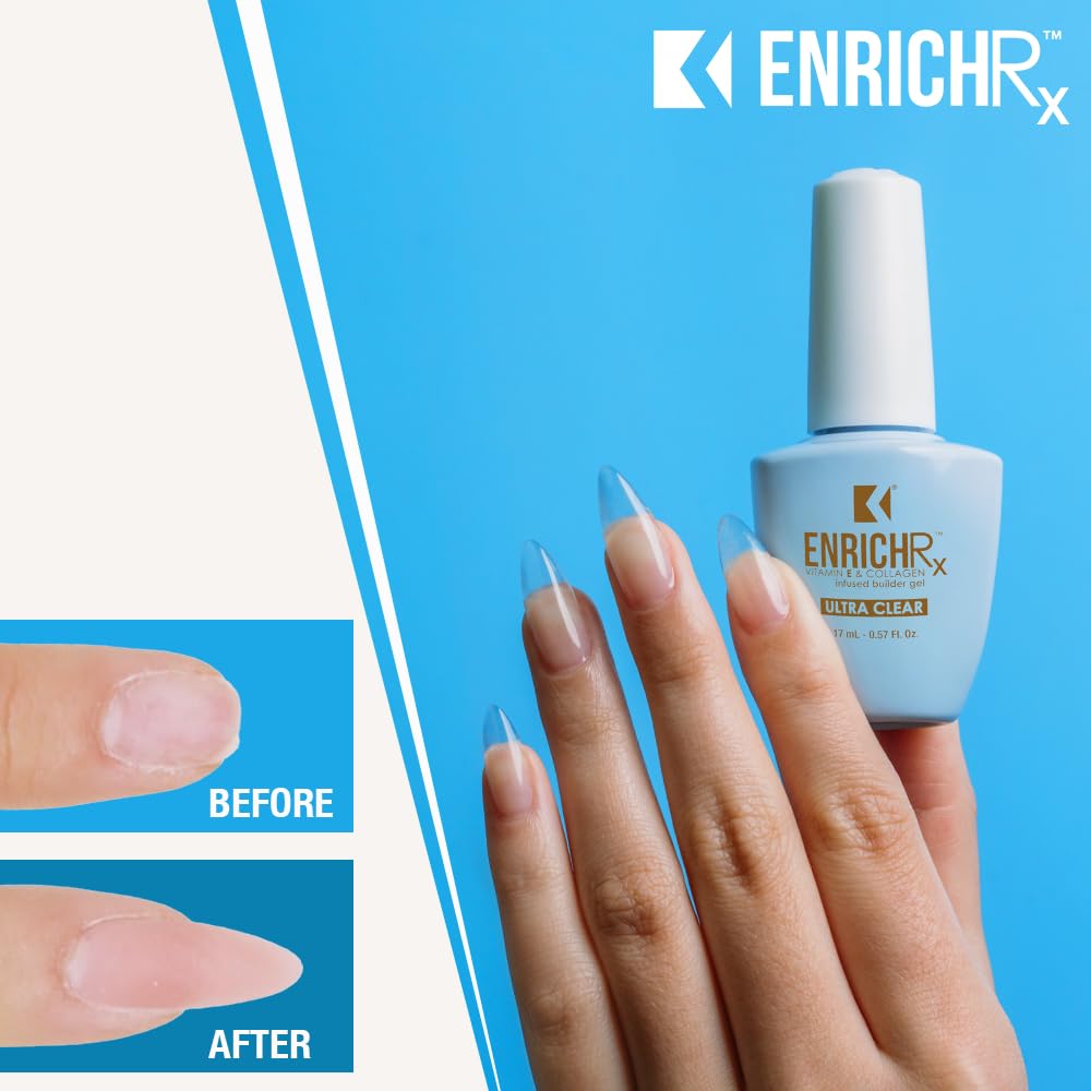 ENRICHRx gel under UV/LED lamp for fast 60-second cure.