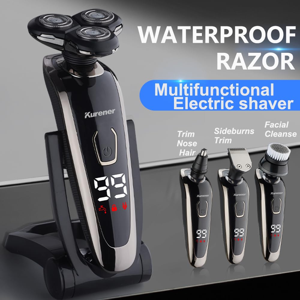 Kurener electric razor nose trimmer attachment ready for grooming