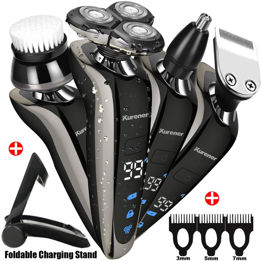 Kurener shaver waterproof design for easy cleaning under running water
