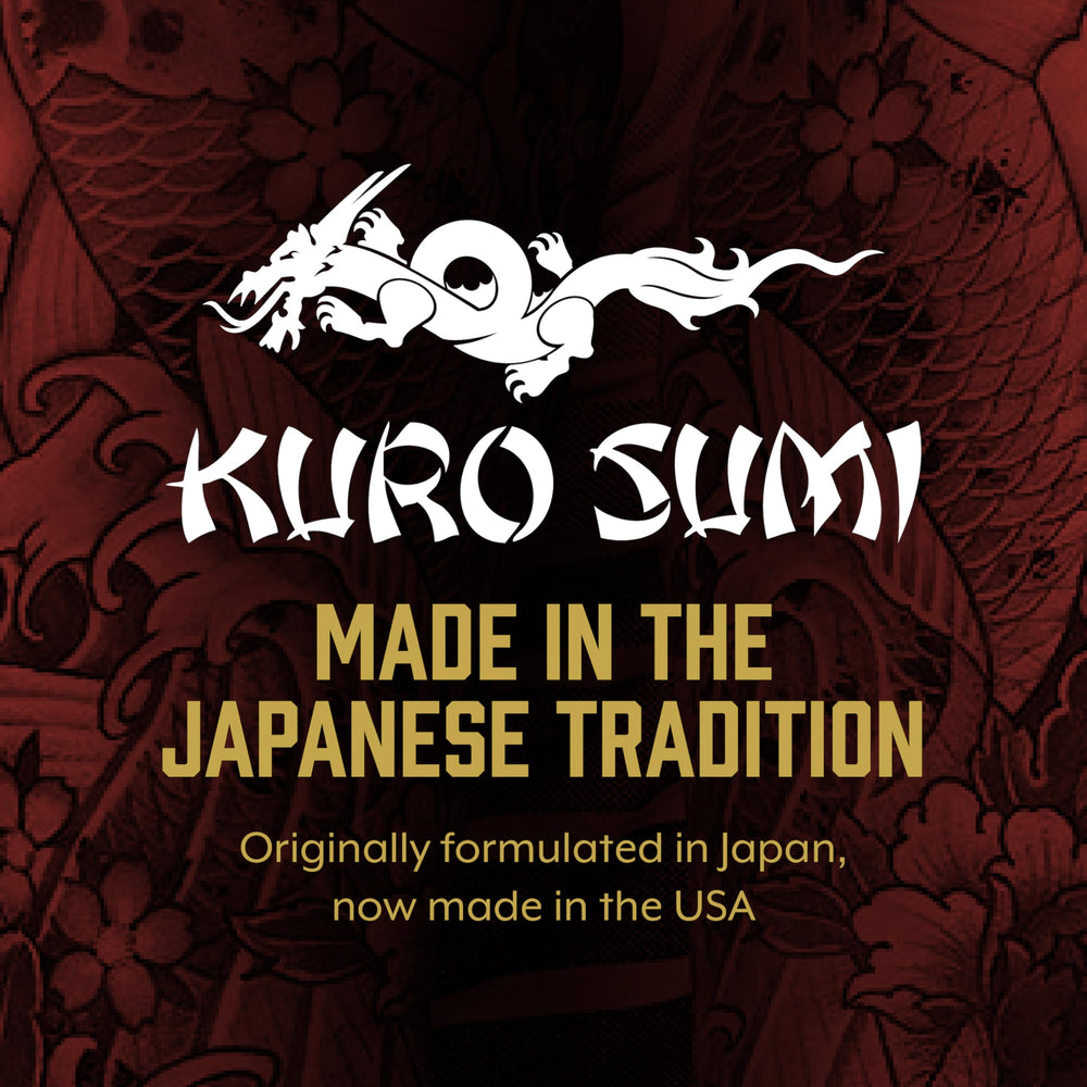Kuro Sumi American-made packaging visual emphasizing quality standards.