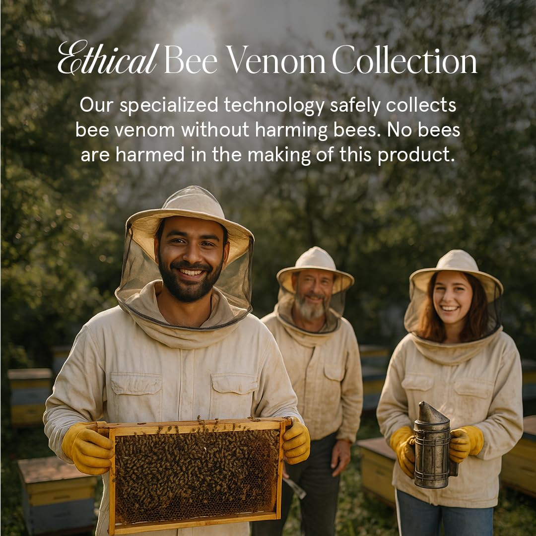 KUSHI Bee Venom Serum dispense pump demonstrates simple daily use.