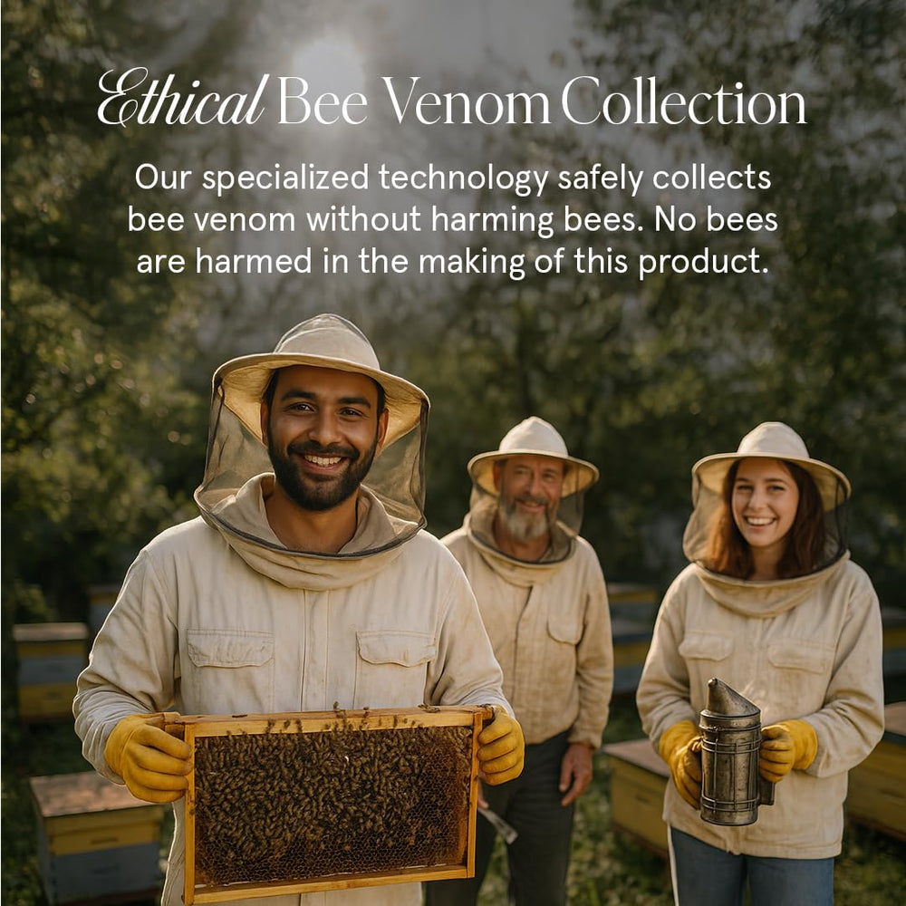 KUSHI Bee Venom Serum dispense pump demonstrates simple daily use.