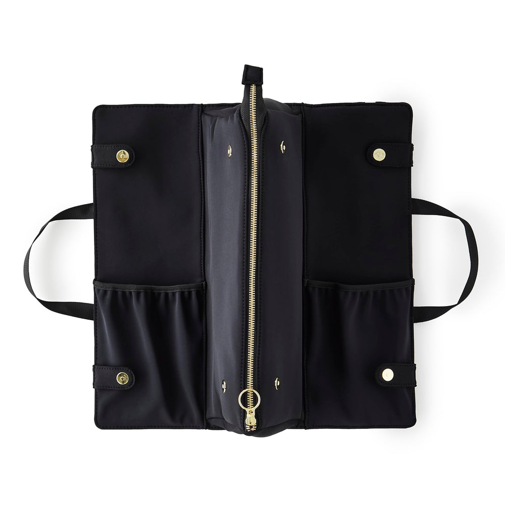 KUSSHI hair tools bag travel use in a carry-on-ready case.