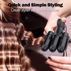 kuwa crimper hair tool LCD display shows precise temperature
