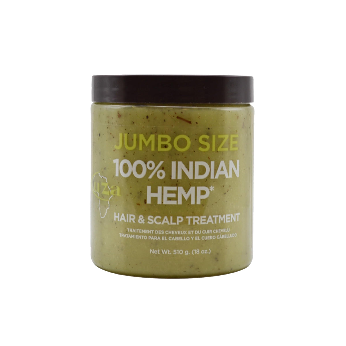 Kuza Indian Hemp Hair Treatment 18oz jar for nourished, moisturized hair.