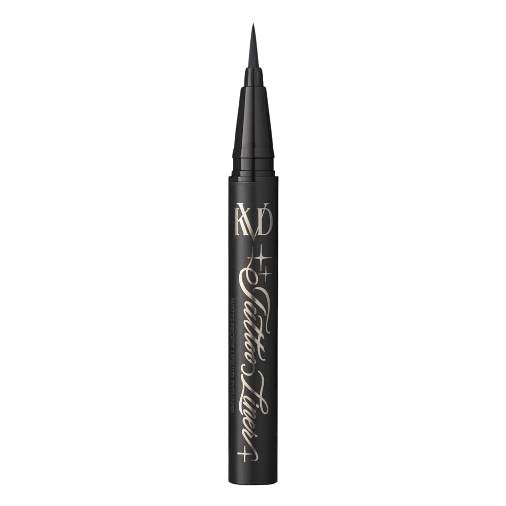 Delineador líquido mini tattoo Trooper Negro de KVD Beauty con punta precisa para delineado duradero