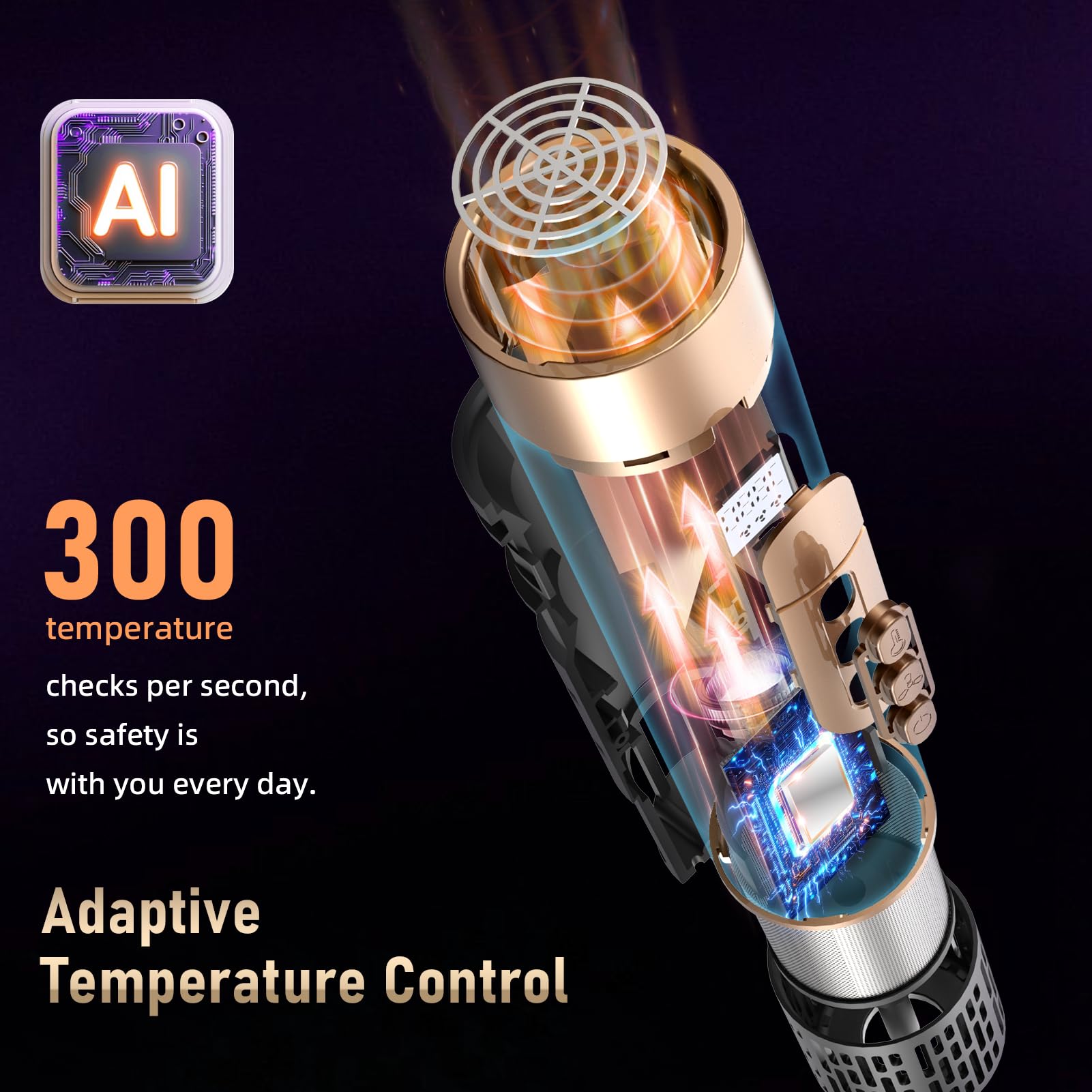 Kveiroa 110k rpm motor delivering fast drying and styling