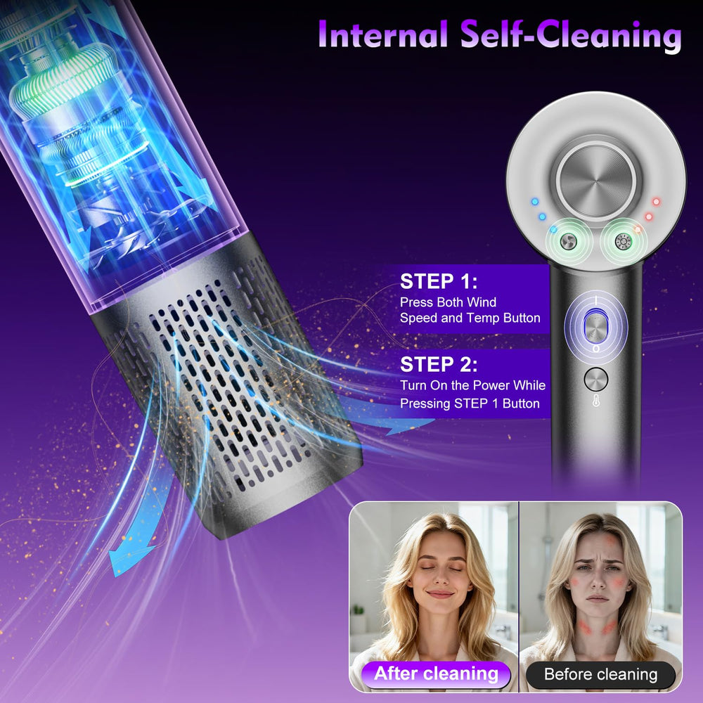 KVINEEN hair dryer concentrator attachment provides focused airflow for sleek, shiny results.